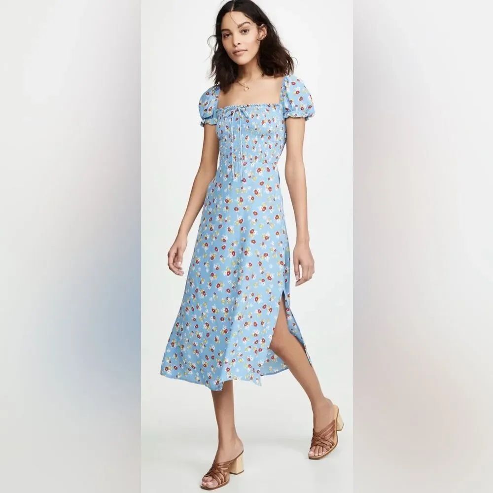 Faithfull the Brand Castillo midi dress size 2/ XS
